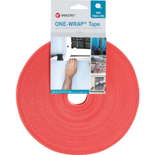 벨크로 벨크로[[R상]] ONE-WRAP[[R상]] 테이프 폭 25mm×길이 25m 오렌지 VEL-OW64163 1권