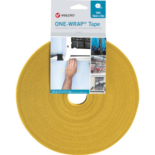 Velcro Velcro [R] ONE-WRAP [R] Tape Width 25mm x Length 25m Yellow VEL-OW64156 1 roll