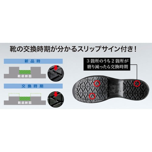 ミドリ安全　超耐滑底安全靴　ハイグリップセフティ　ＨＧＳ５１０ブラック　２６．５ｃｍ　HGS510-26.5　1 足