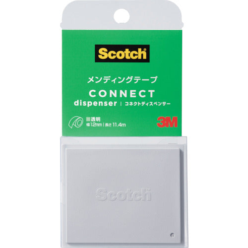 3M Office Tape Scotch Mending Tape Connect Dispenser 12mm x 11.4m CM12-CDS 1 pc