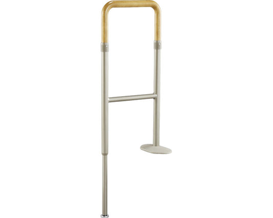 安寿　上がりかまち用手すり　KM-300F　F型 / 531-088　ライトブラウン　1 台