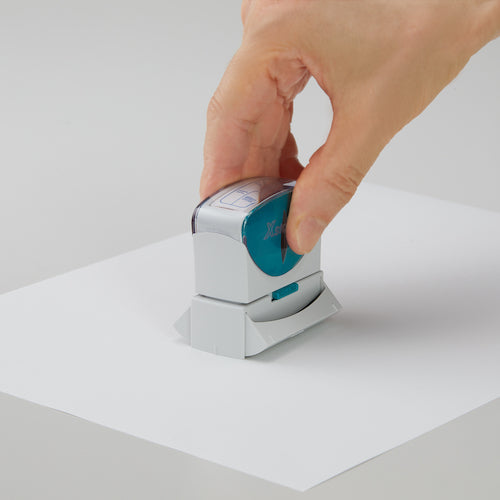 시야치하타 스탬프 비즈니스용 캡리스 B형 레드 입력 완료 가로 X2-B-106H2 X2-B-106H2 1개