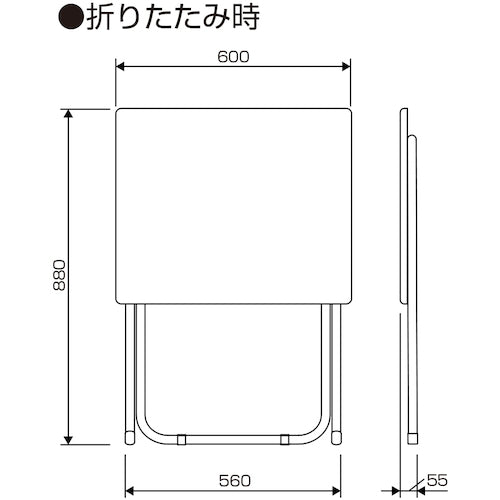 Nakabayashi Folding Desk NFD-6050-DM 1 unit