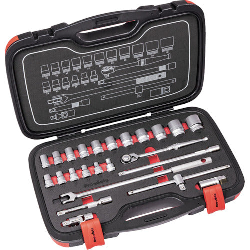 Pro-Auto 1/2DR. 24PC Socket Set PA4024 1S