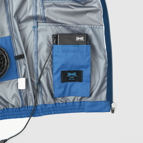 空調服　遮熱タチエリ空調ベスト　ブラック　３Ｌ　KU92140K90S5　1 着