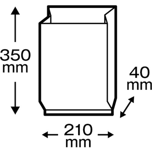 ＴＲＵＳＣＯ　ポップアップ保存袋（箱入り・マチ有）３５０ｘ２５０　２２０枚入　PP3525-220　1 箱
