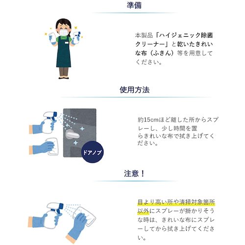 Rinrei Multipurpose Disinfectant Detergent SHS Hygienic Disinfectant Cleaner (725767) 450ml 725767 1 bottle