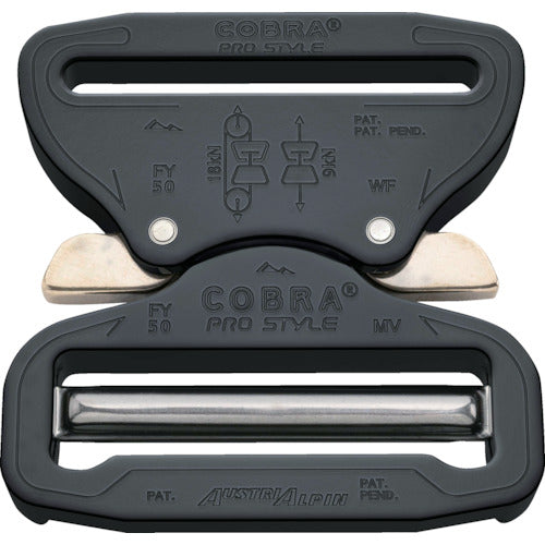 ALPIN COBRA 프로 스타일 버클 50MM XL 트리거 블랙 VF FY50KVF-XL 1 개