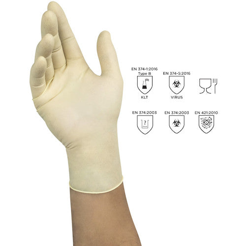 앙셀 천연 고무 일회용 장갑 마이크로 플렉스 DGP 63-754 M 사이즈 (100 매입) 63-754-8 1 상자