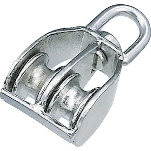 水本　滑車　ステンレス　豆ブロック２車　参考使用荷重２４０ｋｇｆ　A-1274　1 個