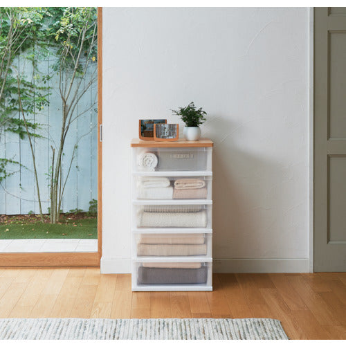 ＴＥＮＭＡ　木製天板ストッカー５５０　組立式　５段　110012847　1 台