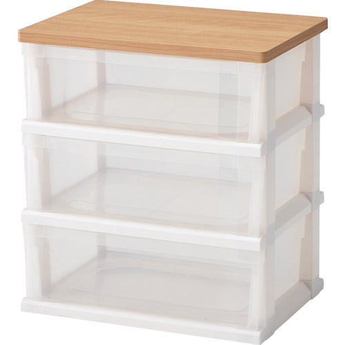 ＴＥＮＭＡ　木製天板ストッカー５５０　組立式　３段　110012802　1 台