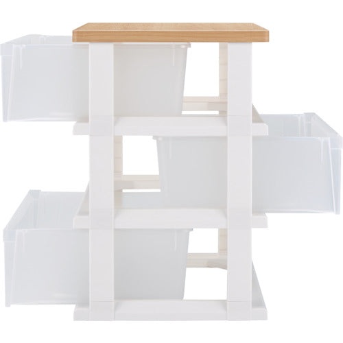 ＴＥＮＭＡ　木製天板ストッカー５５０　組立式　３段　110012802　1 台