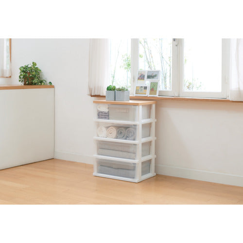 TENMA Wooden Top Storage 550, Assembled, 4 Tiers, 110012803, 1 Unit