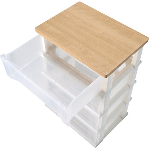 TENMA Wooden Top Storage 550, Assembled, 4 Tiers, 110012803, 1 Unit