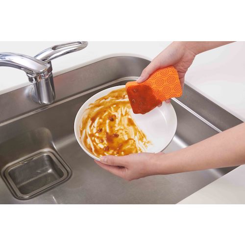 ３Ｍ　スコッチ・ブライト　スクラブドット清潔スポンジ（オレンジ）　SDS-02KE　1 個