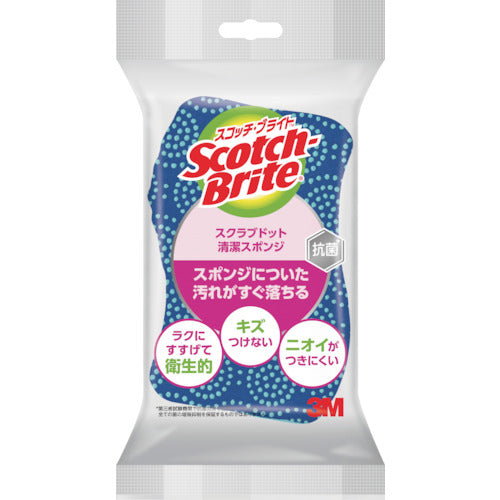 ３Ｍ　スコッチ・ブライト　スクラブドット清潔スポンジ（ブルー）　SDS-02KB　1 個