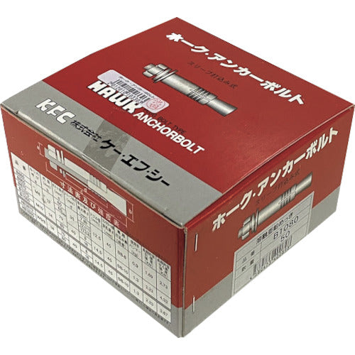 K.F.C. Hawk Anchor Bolt B Type Hot Dip Galvanized B860 HDZ 50 Pieces
