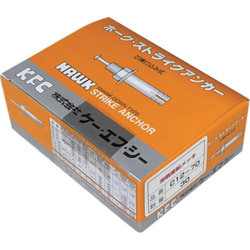 ケー・エフ・シー　ホーク・ストライクアンカーＣタイプ　溶融亜鉛メッキ製　C12-60 HDZ　30 本