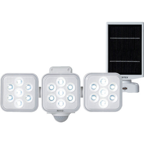 RITEX 5W 3-bulb free-arm type LED solar sensor light S-330L 1 unit