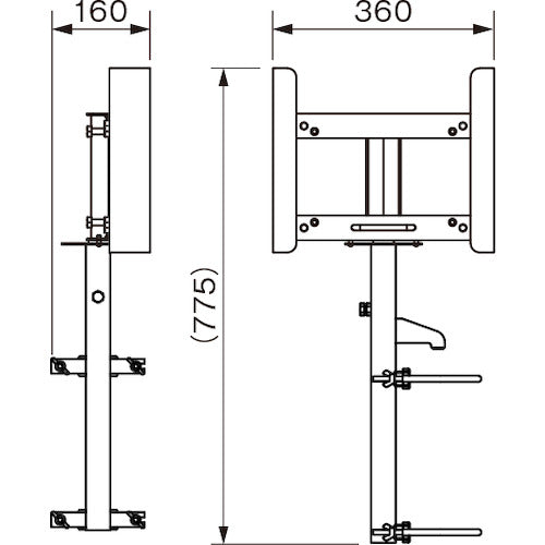 １２３　ブロー枠用サインホルダー　SBH-1N-B　1 台