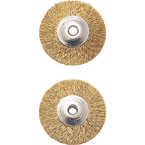 PROXXON Micro Grinder Tool Wire Brush 2 Disc Type (Brass) 28962 1 S