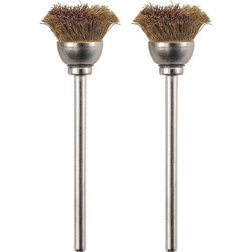 PROXXON Micro Grinder Tool Wire Brush 2 Pieces Cup Type (Brass) 28963 1 S