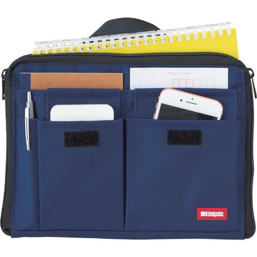 ＬＩＨＩＴ　インナーバッグ　Ａ５バッグインバッグ（ワイドタイプ）　ネイビー　A7558-11　1 個