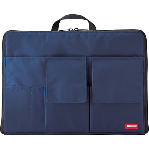 LIHIT Inner Bag A4 Bag-in-Bag (Wide Type) Navy A7559-11 1 pc