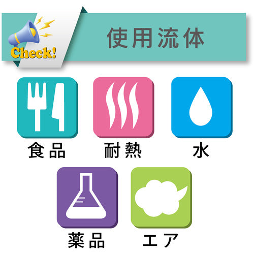 토요쿠스 내열·식품용 내압 호스 도요 실리콘 호스 내경 25.4mm×외경 35.5mm 길이 3m TSI-25-3 TSI-25-3 1권