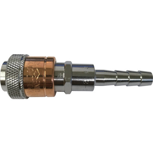 Koike Oxygen Apollo Cock (Socket) for Hose Applicable Fluid Fuel Gas Connection Size φ8 S1A02132 AS-2-8 1 pc