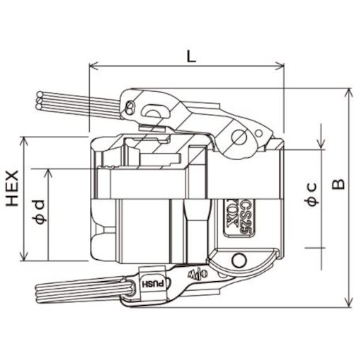 Toyox Hose Fitting (Stainless Steel) Toyo Connector TC3-CS Type Compatible Hose 25mm Fitting Standard 1 TC3-CS25 TC3-CS25 1 pc