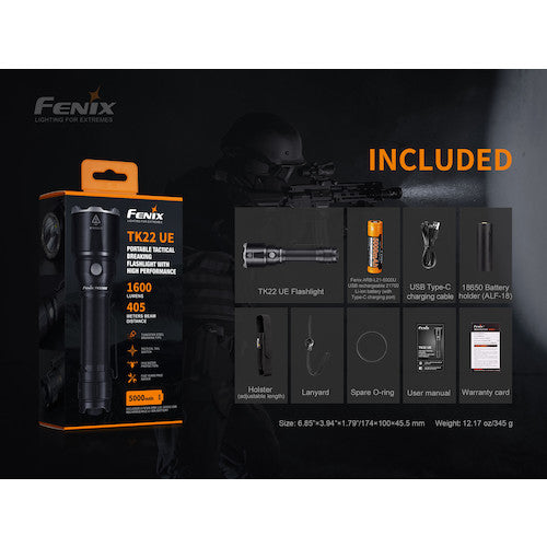 FENIX LED light TK22UE 1 piece
