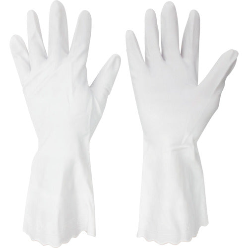 Midori Anzen PVC Gloves, Thin, Verte 114W, White, 10 Pairs, L, VERTE-114W-L, 1 Bag