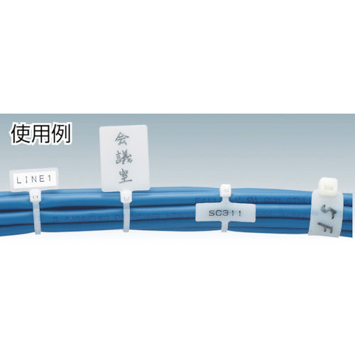 PANDUIT 기형 타입 나일론 결속 밴드 내츄럴 (100개입) PLM1M-C 1봉