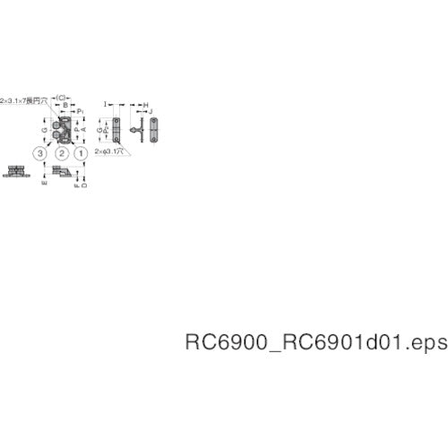 ＳＵＧＡＴＳＵＮＥ　（１４００４２１５５）ＲＣ６９０１ＢＬロータリーキャッチ　RC6901BL　1 個