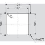 SUGATSUNE (100044558) HH-KPR150-SH All stainless steel recessed handle HH-KPR150-SH 1 piece