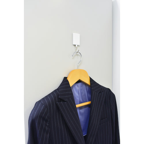 マグエックス　マグネットフラットフック（抗菌）Ｌ　白　MFH-6W　1 個