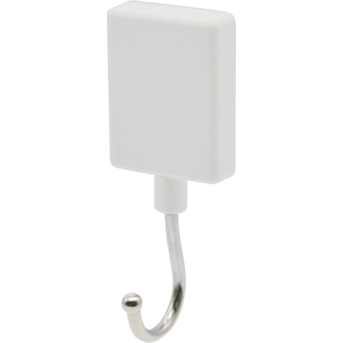 マグエックス　マグネットフラットフック（抗菌）Ｍ　白　MFH-3W　1 個