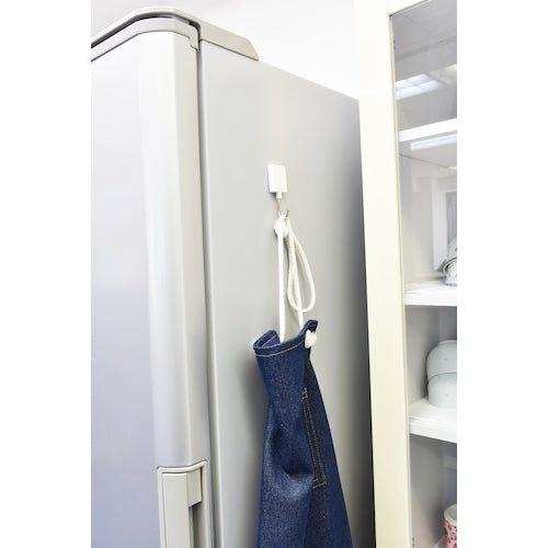 マグエックス　マグネットフラットフック（抗菌）Ｍ　白　MFH-3W　1 個