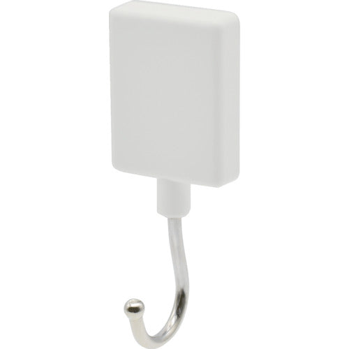 マグエックス　マグネットフラットフック（抗菌）Ｓ　白　MFH-1W　1 個