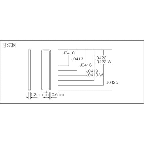 立川ピン　ステープル　肩幅４ｍｍ　長さ１０ｍｍ　５０００本入り　J0410　1 箱