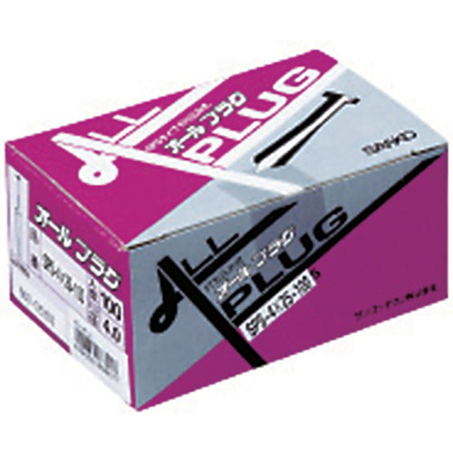 Sanko All Plug SPS Type Stainless Steel SPS-5X35S 100 Pieces