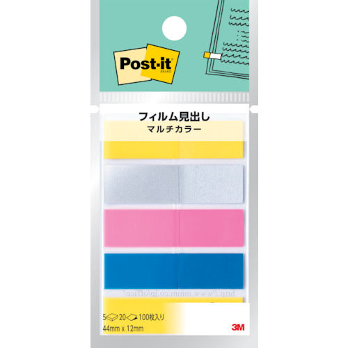 3M Post-it Film Header Multicolor 688MC-3 1 PK