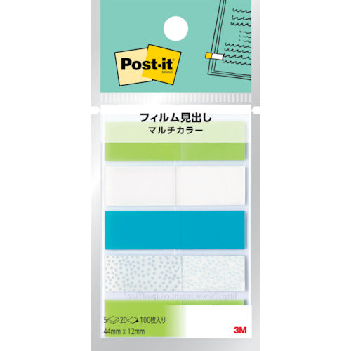 ３Ｍ　ポスト・イット　フィルム見出し　マルチカラー　688MC-4　1 PK