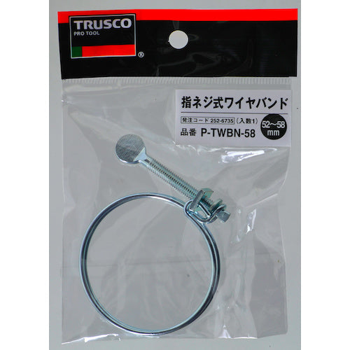TRUSCCO 손가락 나사식 와이어 밴드 체결 직경 15~18mm P-TWBN-18 1개