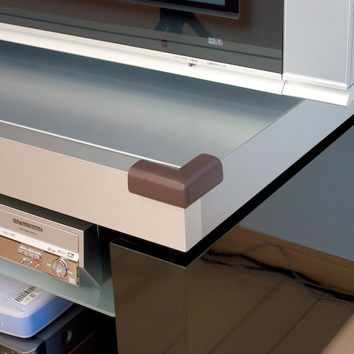 CAR-BOY Corner Rubber Pads, Small 4P, Brown, BS-12, 1 bag