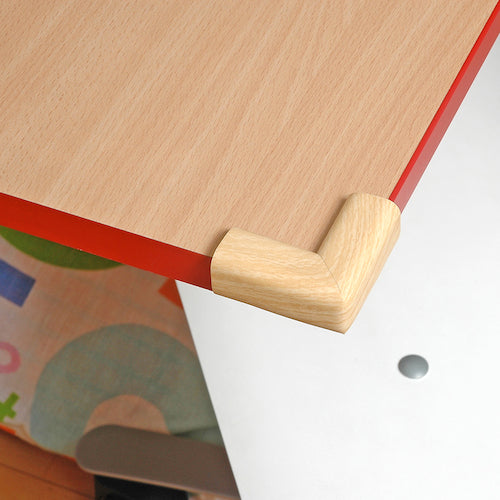 ＣＡＲ−ＢＯＹ　コーナーゴムパット　ちび４Ｐ　木目ライト　BS-27　1 袋