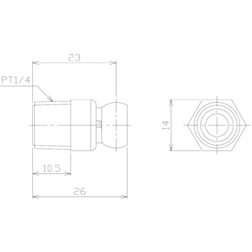 NIKKI Coolant System 1/4 Connector PT1/4 2 pieces 82026(2) 1 bag