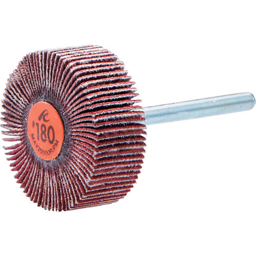 ＡＣ　セラミックフラップホイル　軸径６ｍｍ　＃８０　外径３０×幅１５×軸長４０　F3015-CE-80　5 本